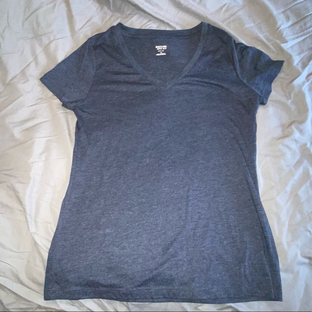 Navy Blue Mossimo Supply Co V Neck Tshirt Size Large